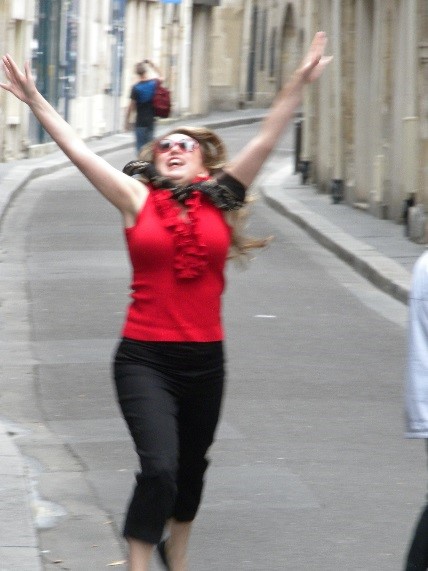 Marisol after her TESOL Drama workshop in Paris, France, 2013 - Teachers are Artists